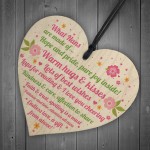 Thank You Gift For Nan Wooden Heart Nan Birthday Christmas Gift 