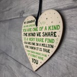 Thank You Grandad Gift Wooden Heart Nan Birthday Christmas Poem