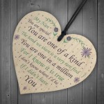 Thank You Nan Gift Wooden Heart Nan Birthday Christmas Poem Gift