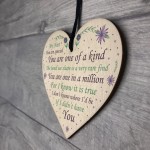 Thank You Nan Gift Wooden Heart Nan Birthday Christmas Poem Gift