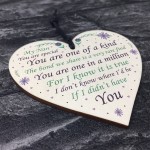 Thank You Nan Gift Wooden Heart Nan Birthday Christmas Poem Gift