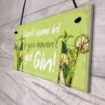 Funny Don't Come In Havent Got Gin Sign Home Bar Kitchen Gift