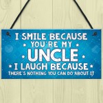 Funny Uncle Gift Plaque Novelty Uncle Birthday Christmas Gift 