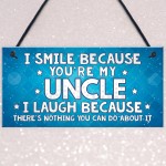 Funny Uncle Gift Plaque Novelty Uncle Birthday Christmas Gift 