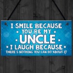 Funny Uncle Gift Plaque Novelty Uncle Birthday Christmas Gift 