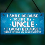 Funny Uncle Gift Plaque Novelty Uncle Birthday Christmas Gift 