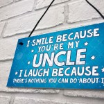 Funny Uncle Gift Plaque Novelty Uncle Birthday Christmas Gift 