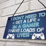 Funny Gaming Bedroom Sign Novelty Gamer Gift Birthday Gift Son