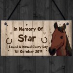 Pet Memorial Plaque Personalised In Memory Plaque Stable Sign