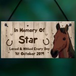 Pet Memorial Plaque Personalised In Memory Plaque Stable Sign