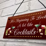 Funny Christmas Sign For Home Bar Man Cave Bar Sign Alcohol Gift