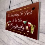 Funny Christmas Sign For Home Bar Man Cave Bar Sign Alcohol Gift