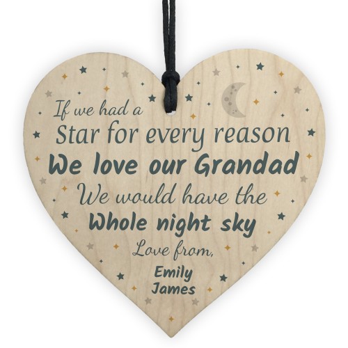 Personalised Gifts For Grandad Birthday Christmas Gift Love Sign