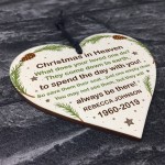 Personalised Memorial Sign For Mum Dad Nan Grandad Xmas Bauble