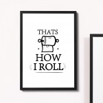 Funny Toilet Sign Toilet Decor Framed Print New Home Gift