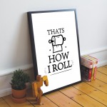 Funny Toilet Sign Toilet Decor Framed Print New Home Gift