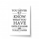 Funny Toilet Loo Sign Print Novelty Bathroom Sign Home Decor 