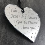 Sister Gift Birthday Christmas Gift Best Friend Mirror Heart