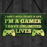 Gaming Sign Bedroom Accessories Hanging Sign For Games Room