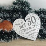 30th Birthday Gifts Mirrored Acrylic Heart Novelty Birthday Gift