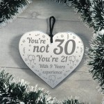 30th Birthday Gifts Mirrored Acrylic Heart Novelty Birthday Gift