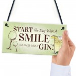 Funny Gin Gift Hanging Kitchen Bar Plaque Gin Lover Gift 