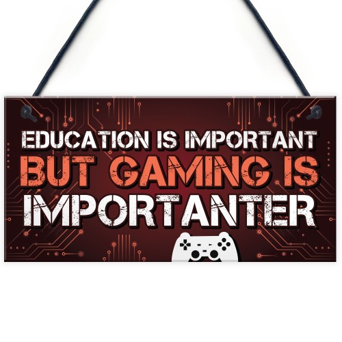 Funny Gaming Sign Playstation Inspired Novelty Christmas Gift