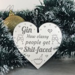 Funny Gin Plaque Gin Sign Heart Novelty Gin Gift Birthday Gift