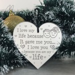 Relationship Gifts Engraved Mirror Acrylic Heart Gift