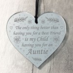 Auntie Gift For Birthday Christmas Auntie Heart Plaque Thank You