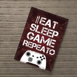 Gaming Sign For Boys Bedroom ManCave Gamer Gift For Son Print