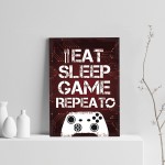 Gaming Sign For Boys Bedroom ManCave Gamer Gift For Son Print