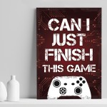 Novelty Gift For Gamer Boys Bedroom Decor Games Room Print