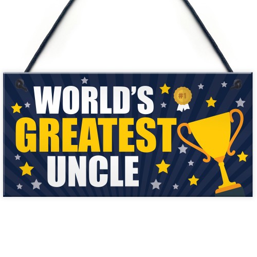 Greatest Uncle Gift Plaque Uncle Birthday Xmas Gift For Him