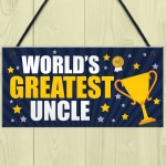 Greatest Uncle Gift Plaque Uncle Birthday Xmas Gift For Him