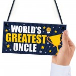 Greatest Uncle Gift Plaque Uncle Birthday Xmas Gift For Him