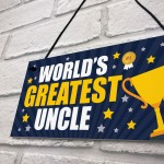 Greatest Uncle Gift Plaque Uncle Birthday Xmas Gift For Him