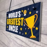 Greatest Uncle Gift Plaque Uncle Birthday Xmas Gift For Him