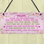 Mum Gift From Daughter Son Plaque Mum Birthday Christmas Gift