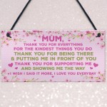 Mum Gift From Daughter Son Plaque Mum Birthday Christmas Gift