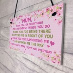 Mum Gift From Daughter Son Plaque Mum Birthday Christmas Gift