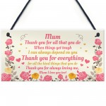 Special Mum Gift From Son Daughter Hanging Plaque Gift For Mum