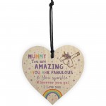 Novelty Mummy Gift For Birthday Christmas Unicorn Plaque Heart