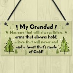 Grandad Gift Hanging Plaque Grandad Birthday Christmas Gifts