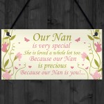 Special Nan Gift From Grandchildren Plaque Gift For Mum Nan