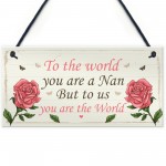 Nan Gift Hanging Plaque Cute Gifts For Nan From Grandchildren