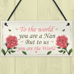 Nan Gift Hanging Plaque Cute Gifts For Nan From Grandchildren