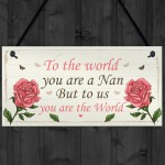 Nan Gift Hanging Plaque Cute Gifts For Nan From Grandchildren