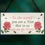 Nan Gift Hanging Plaque Cute Gifts For Nan From Grandchildren