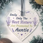 Personalised Sister Gift Promoted To Auntie Novelty Acrylic